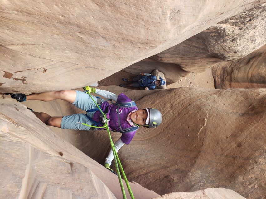 From Moab: Half-Day Canyoneering Adventure in Entrajo Canyon - Price and value: $250 per person for a private ropes-and-rock half-day