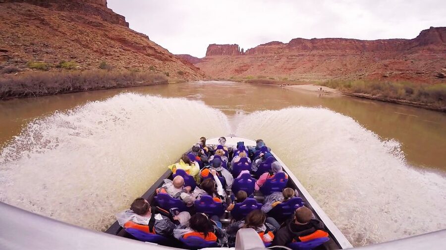 Moab: 1-Hour Colorado River Speed Boat Tour - Moab Jet Boat 101: one hour of spins on the Colorado