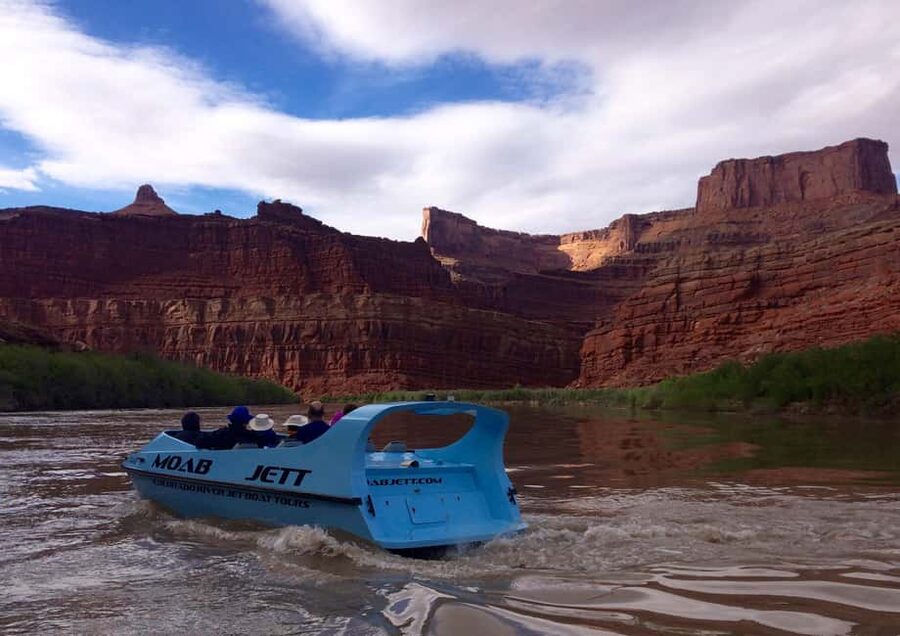 Moab: 2-Hour Scenic Jet Boat Ride on the Colorado River - Photo time: red rock cliffs and hidden canyons from a low vantage point