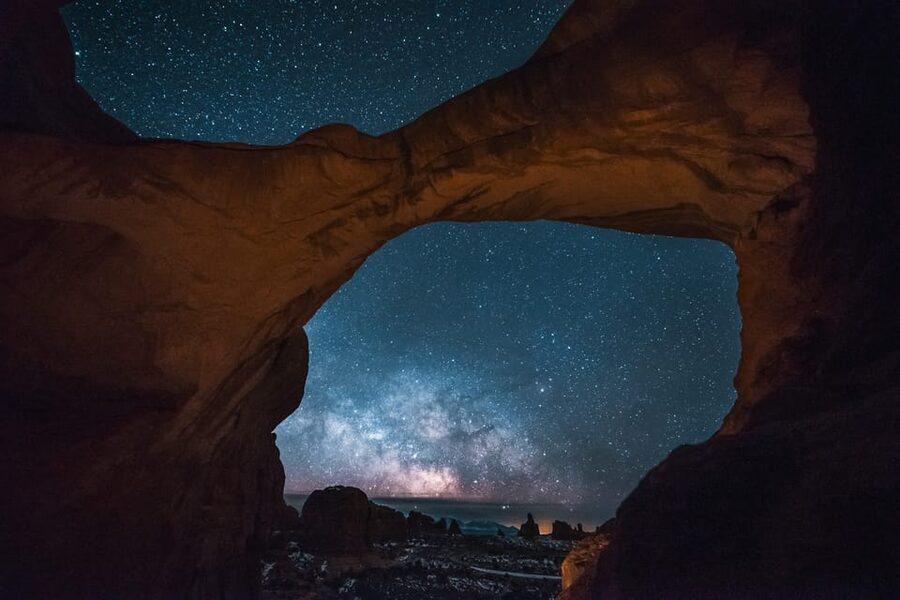 Moab: The Windows Astro-Photography and Stargazing Hike - Arriving at the Windows trailhead after dark
