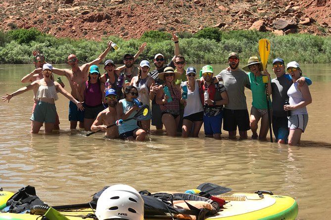 Rappelling and Stand Up Paddleboarding Combo - A Six-Hour Moab Double: Canyoneering Rappels Plus Colorado River SUP