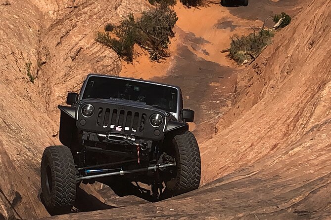 Tip Toe Through Hell Private 4WD Guided Jeep Experience in Moab - Passing the Slickrock Bike Trail: a cool Moab detail you can actually spot